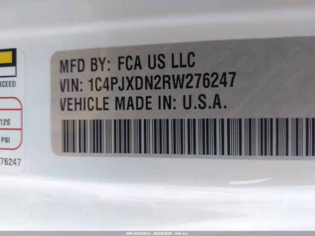 1C4PJXDN2RW276247 Jeep Wrangler 4-door Sport S 4x4