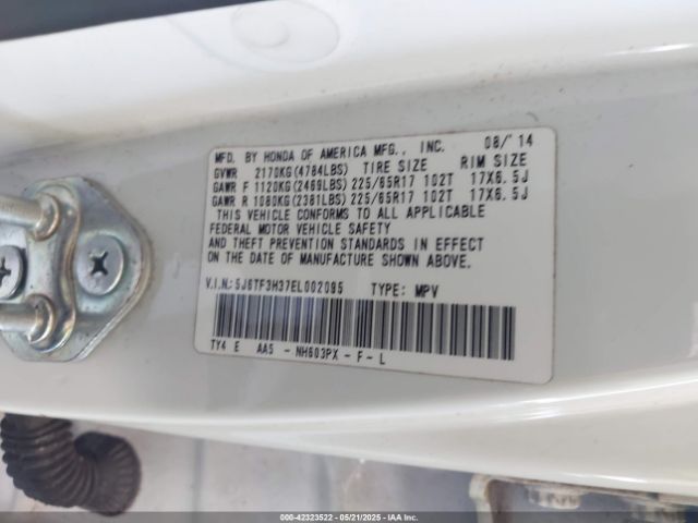 5J6TF3H37EL002095 Honda Crosstour Ex