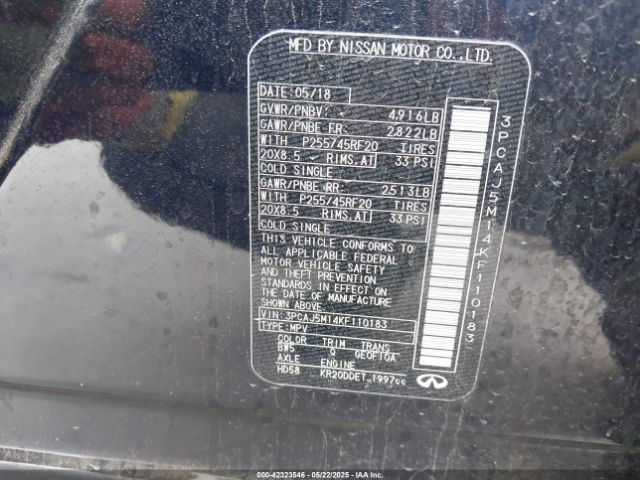 2019 INFINITI QX50 3PCAJ5M14KF110183 Photo 8