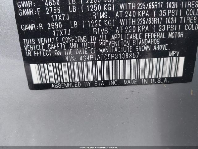 2024 SUBARU OUTBACK 4S4BTAFC5R3138857 Photo 8