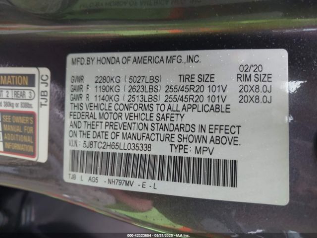 5J8TC2H65LL035338 Acura Rdx A-spec Package