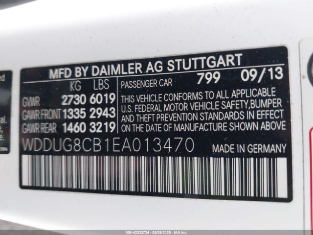 WDDUG8CB1EA013470 Mercedes-Benz S 550