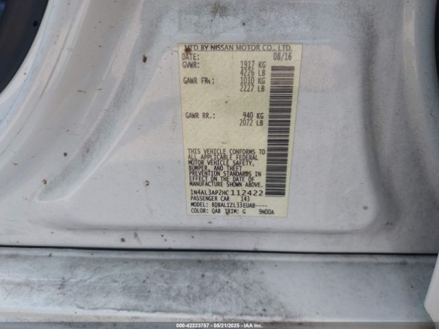 1N4AL3AP2HC112422 Nissan Altima