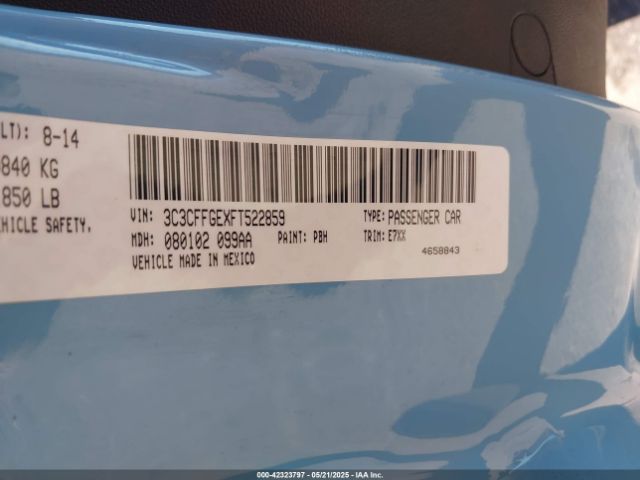 2015 FIAT 500E 3C3CFFGEXFT522859 Photo 8