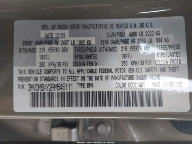 3MVDMBXY2RM645111 Mazda Cx-30 2.5 Carbon Turbo