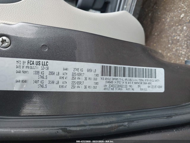 Dodge Grand Caravan Sxt 2019 2C4RDGCG9KR621193 Image 9