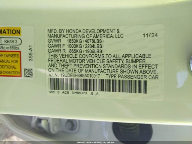 2025 ACURA INTEGRA 19UDE4H68SA010017 Photo 8