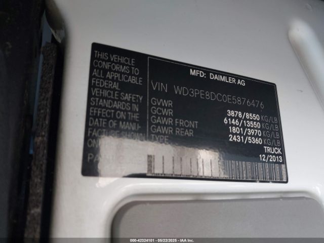 WD3PE8DC0E5876476 Mercedes-Benz Sprinter 2500 High Roof