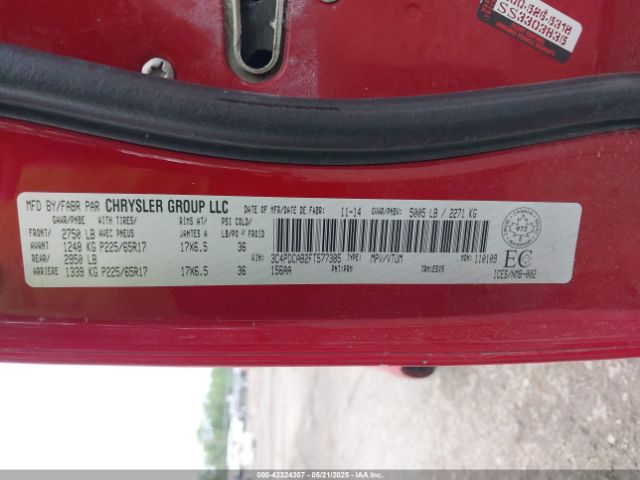 3C4PDCAB2FT577385 Dodge Journey Cvp/se Plus