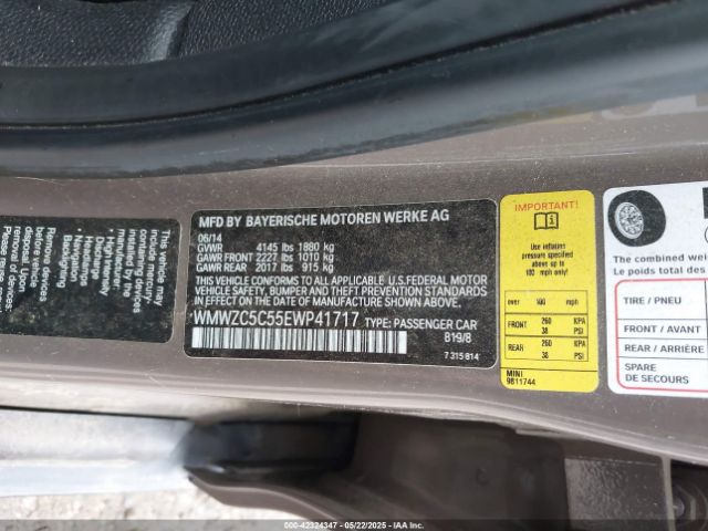 2014 MINI COUNTRYMAN WMWZC5C55EWP41717 Photo 8