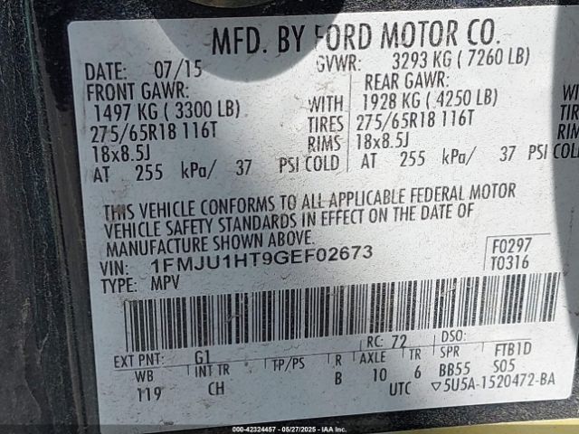 1FMJU1HT9GEF02673 Ford gtdi