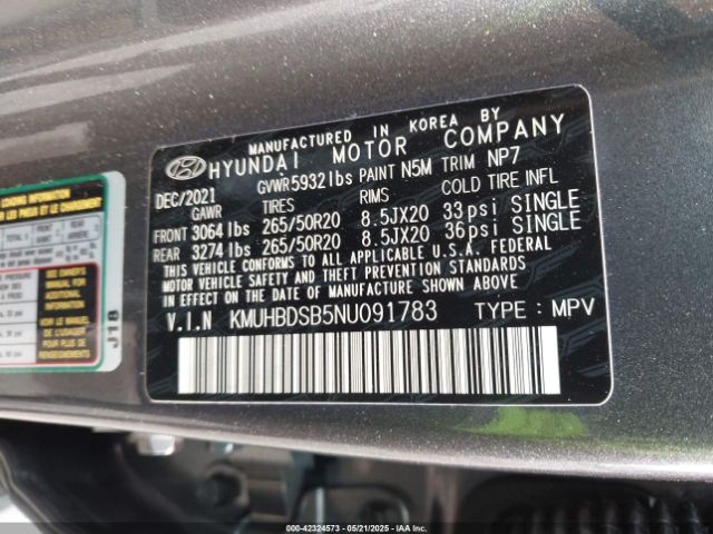 2022 GENESIS GV80 KMUHBDSB5NU091783 Photo 8