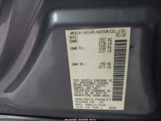 1N4AL3AP5JC268637 Nissan Altima