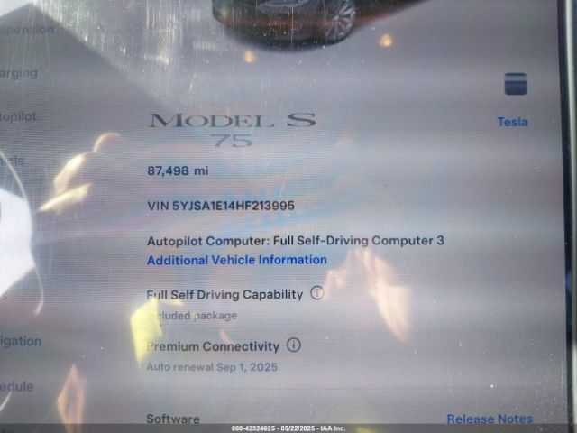 2017 TESLA MODEL S 5YJSA1E14HF213995 Photo 6