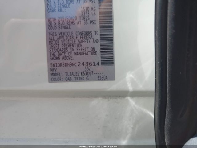 2022 NISSAN PATHFINDER 5N1DR3DH9NC248614 Photo 8