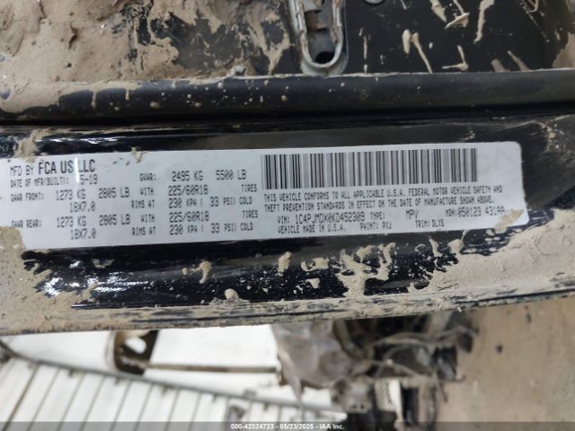 1C4PJMDX0KD452309 Jeep Cherokee Limited 4x4
