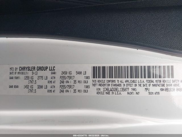 2014 JEEP WRANGLER UNLIMITED 1C4BJWDG9EL135077 Photo 8