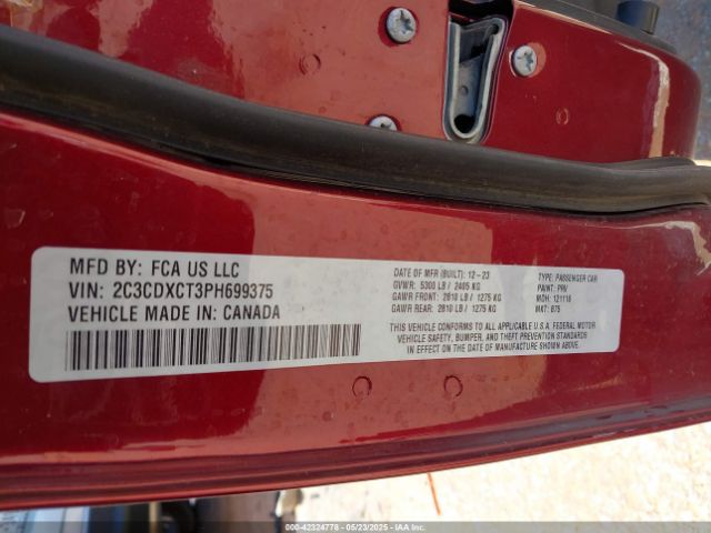 2023 DODGE CHARGER 2C3CDXCT3PH699375 Photo 8