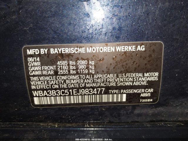 WBA3B3C51EJ983477 BMW 328i Xdrive