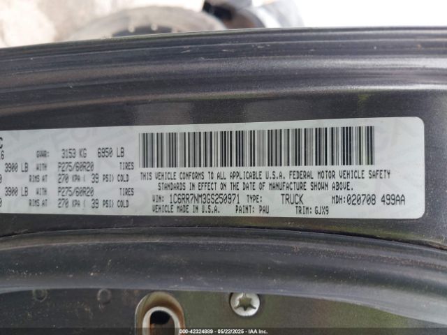 1C6RR7NM3GS250971 RAM 1500 Laramie