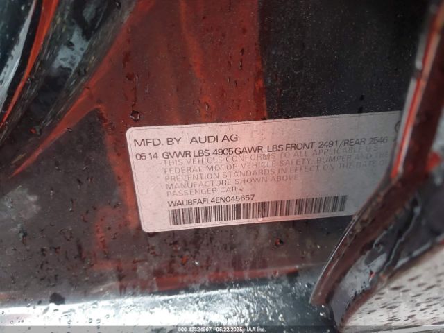 WAUBFAFL4EN045657 Audi A4 2.0t Premium
