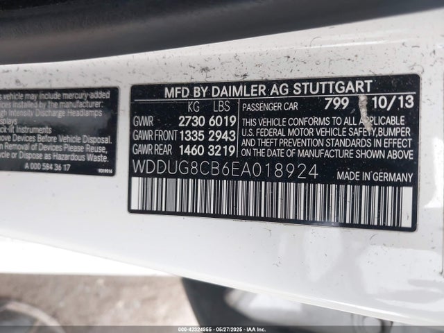 Mercedes-Benz S-Class 2014 WDDUG8CB6EA018924 Image 9
