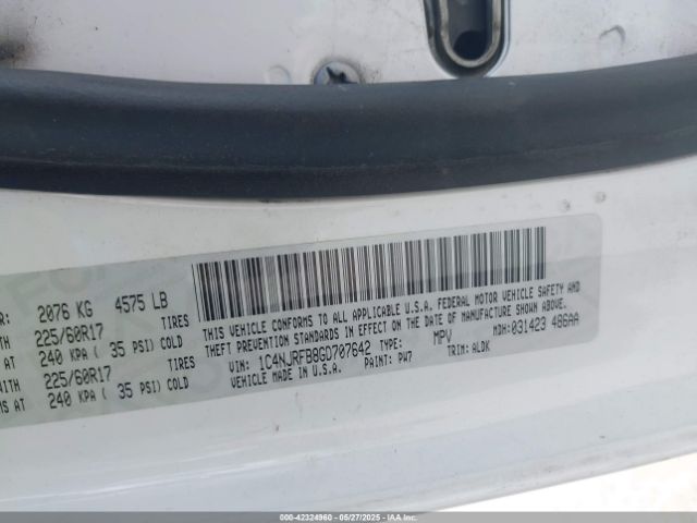 1C4NJRFB8GD707642 Jeep Patriot High Altitude Edition