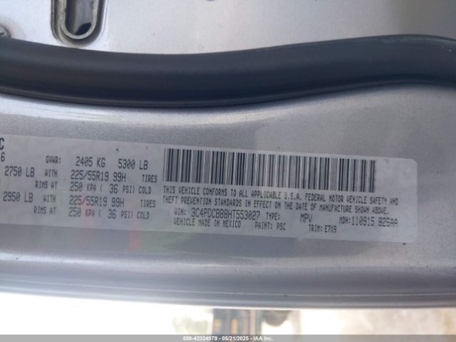 3C4PDCBB8HT553027 Dodge Journey Sxt