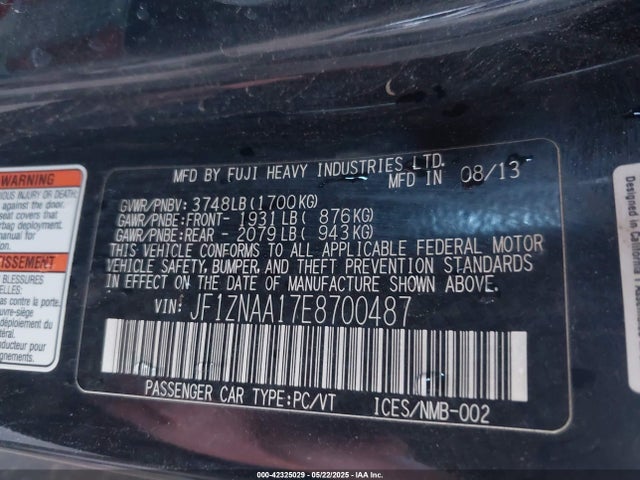 Scion 2014 2014 JF1ZNAA17E8700487 Image 9