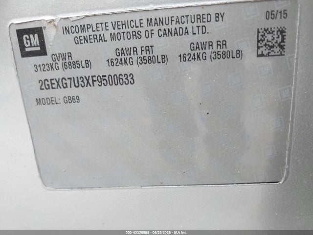2015 CADILLAC XTS 2GEXG7U3XF9500633 Photo 8