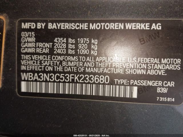 2015 BMW 428I WBA3N3C53FK233680 Photo 8