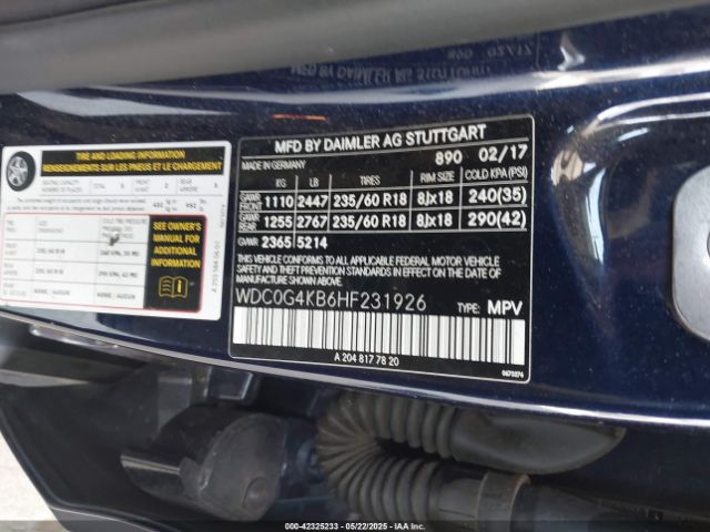 WDC0G4KB6HF231926 Mercedes-Benz Glc 300 4matic