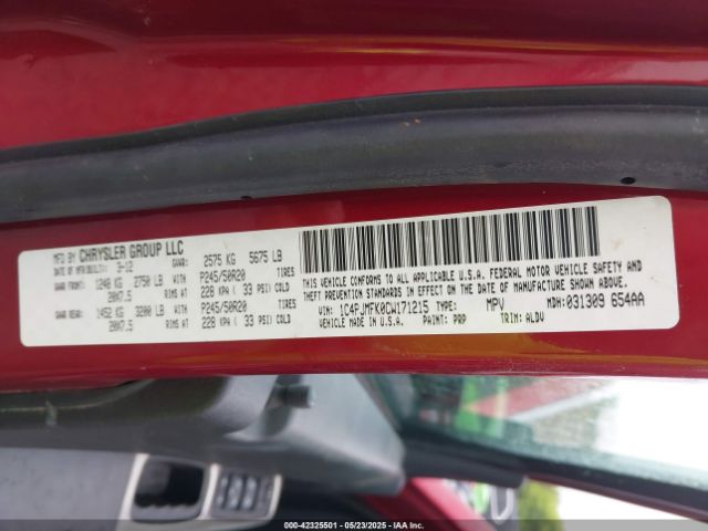 2012 JEEP LIBERTY 1C4PJMFK0CW171215 Photo 8