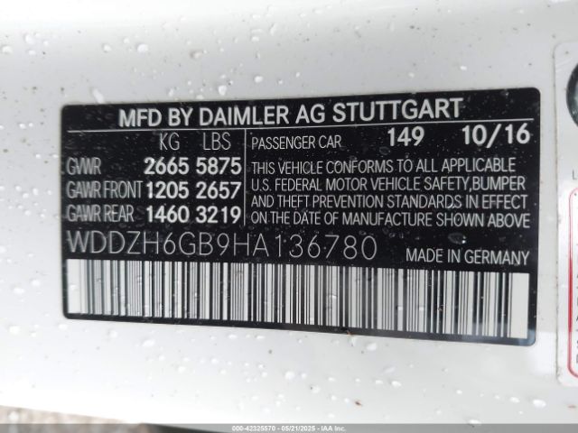 2017 MERCEDES-BENZ E 400 WDDZH6GB9HA136780 Photo 8