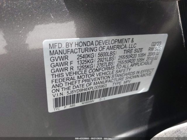 2023 ACURA MDX 5J8YD9H4XPL005963 Photo 8