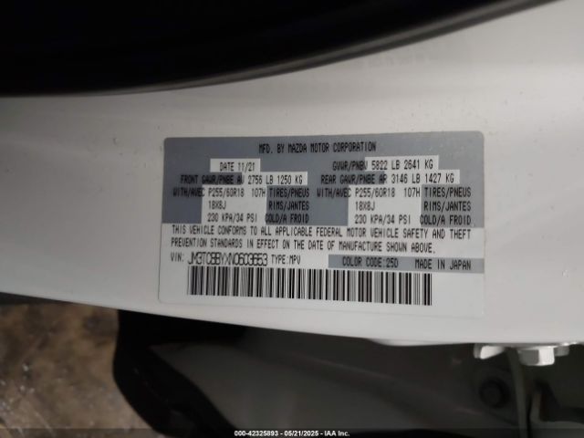 2022 MAZDA CX-9 JM3TCBBYXN0603653 Photo 8