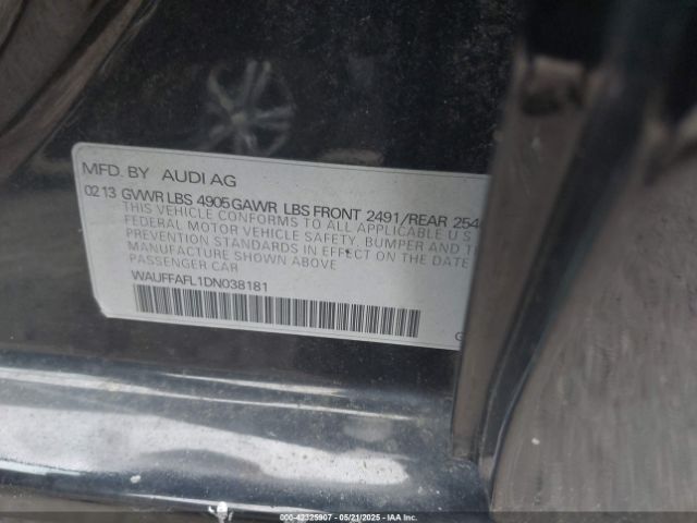 2013 AUDI A4 WAUFFAFL1DN038181 Photo 8