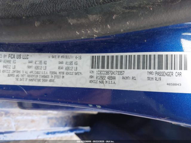 2016 CHRYSLER 200 1C3CCCBB7GN173357 Photo 8