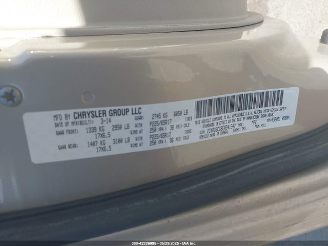 2C4RDGCG6ER341347 Dodge Grand Caravan Sxt