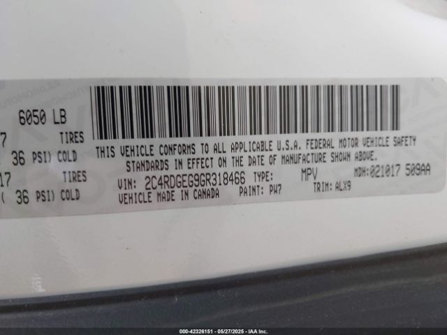 2C4RDGEG9GR318466 Dodge Grand Caravan R/t