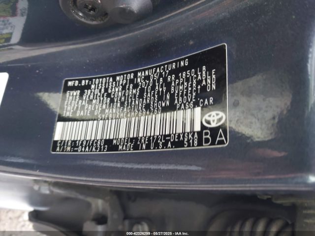 2017 TOYOTA COROLLA 5YFBURHE4HP694260 Photo 8