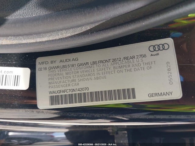 2016 AUDI A6 WAUGFAFC7GN142070 Photo 8