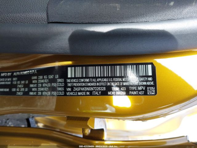 2022 ALFA ROMEO STELVIO ZASPAKBNXN7D26328 Photo 8