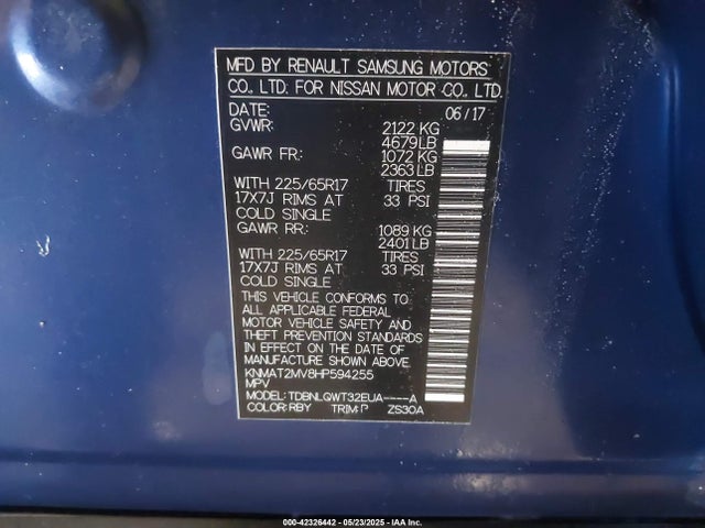 Nissan 2017 2017 KNMAT2MV8HP594255 Image 9