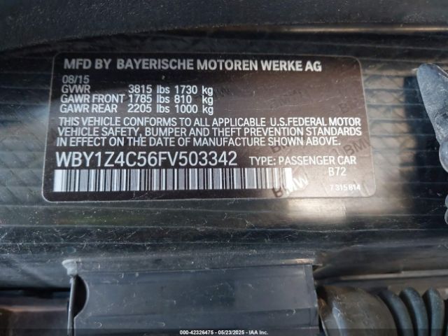 2015 BMW I3 WBY1Z4C56FV503342 Photo 8