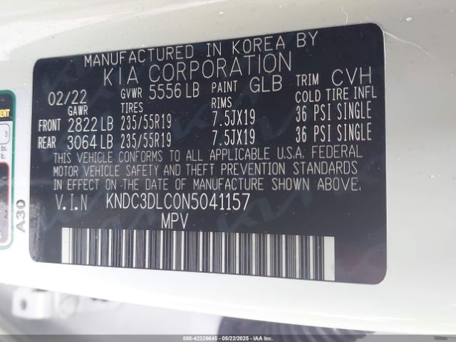 2022 KIA EV6 KNDC3DLC0N5041157 Photo 8