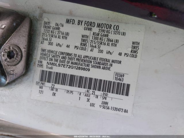 NM0LS7E72G1289809 Ford Transit Connect Xl