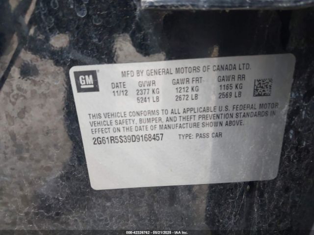 2013 CADILLAC XTS 2G61R5S39D9168457 Photo 8