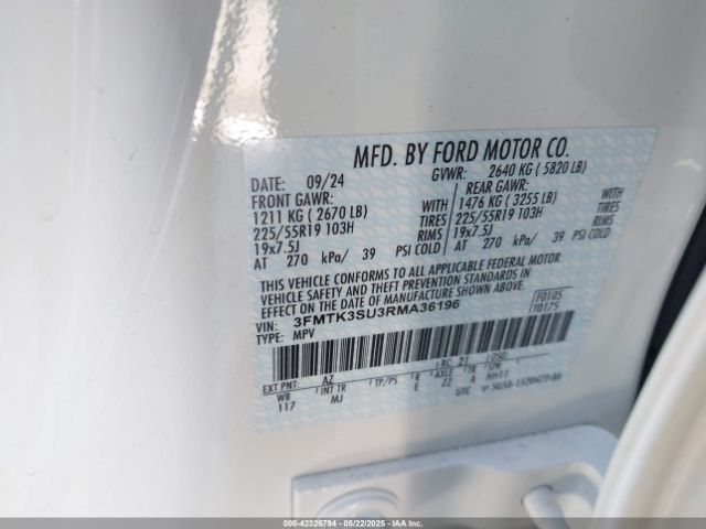 2024 FORD MUSTANG MACH-E 3FMTK3SU3RMA36196 Photo 8