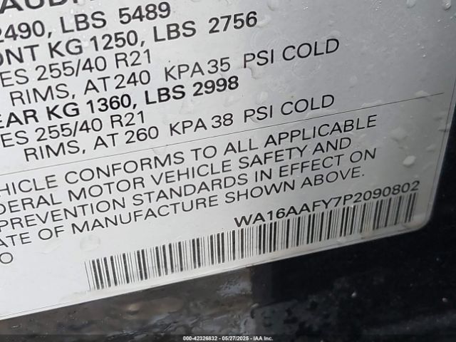 2023 AUDI Q5 SPORTBACK WA16AAFY7P2090802 Photo 8